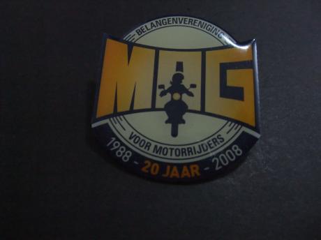 Nederlandse belangenvereniging van motorrijders ( MAG) twintig jarig jubileum